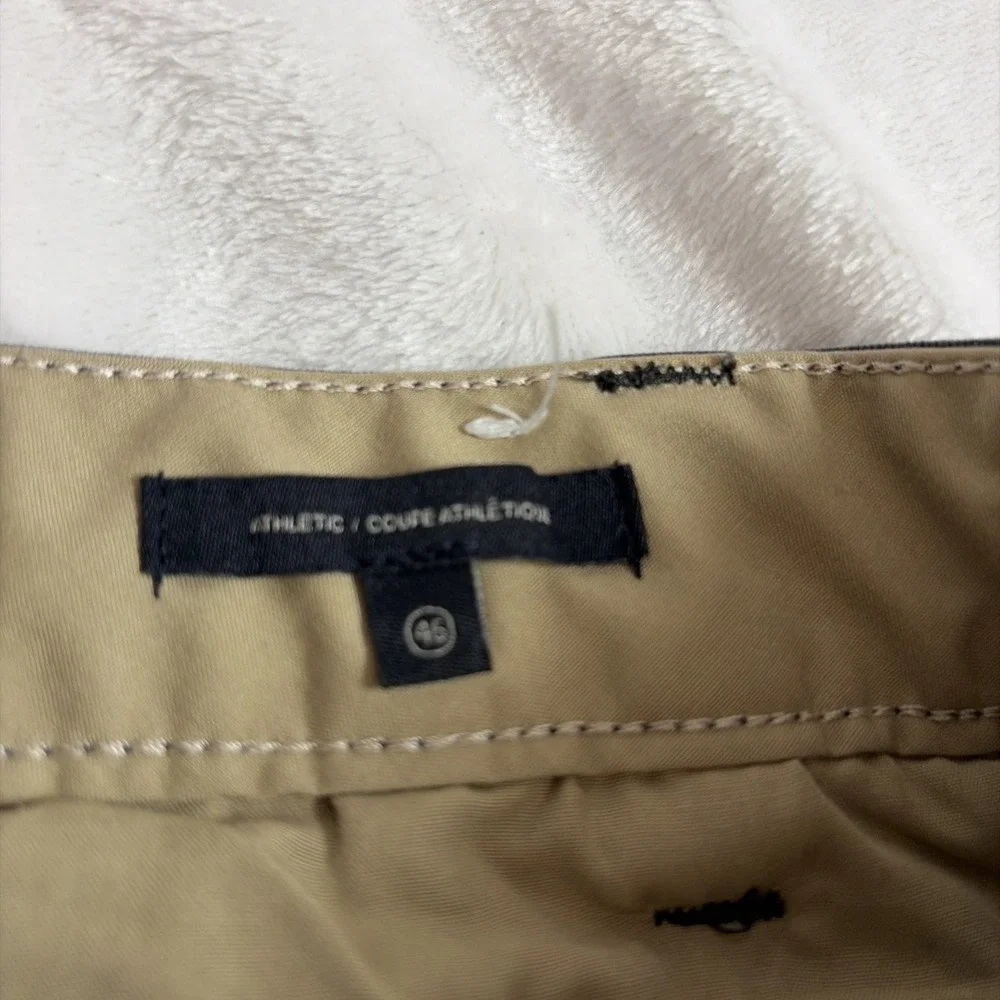 DockERS Men's Dark Gray Straight Fit Flat Front Khakis Chinos 46‎